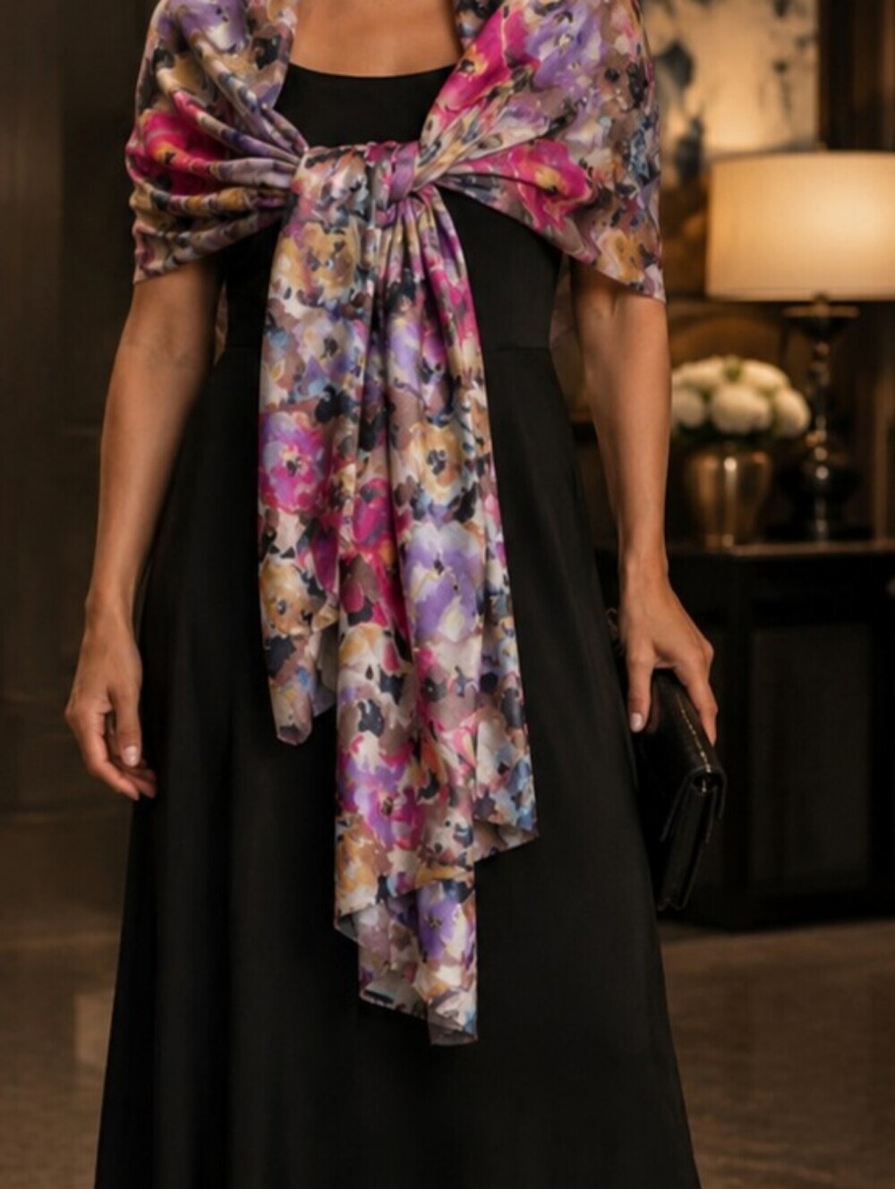 100% wool Wide Long Versatile Chic Designer Pashmina Cover Up floral boho scarf